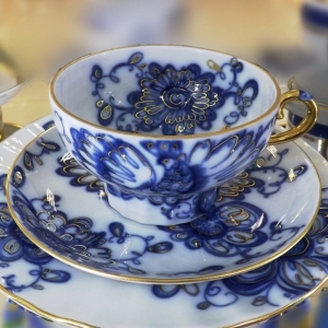 Lomonosov Imperial Russian Porcelain Singing Garden Tea Set 3pcs Lomonosov Imperial Russian Porcelain Singing Garden Tea Set 3pcs
