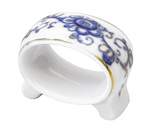 Lomonosov Imperial Porcelain Napkin Ring Youth Singing Garden Lomonosov Imperial Porcelain Napkin Ring Youth Singing Garden
