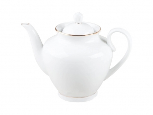 Lomonosov Imperial Porcelain Teapot Spring Snow White 27 oz/800 ml Lomonosov Imperial Porcelain Teapot Spring Snow White 27 oz/800 ml