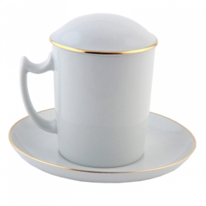 Lomonosov Porcelain Covered Herbal Steep Mug 12.8 oz/380 ml Snow White Lomonosov Porcelain Covered Herbal Steep Mug 12.8 oz/380 ml Snow White