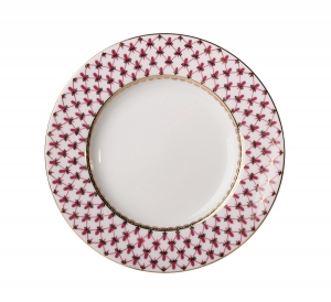 Lomonosov Porcelain Cake Dessert Tulip Plate Red Net 7 Lomonosov Porcelain Cake Dessert Tulip Plate Red Net 7