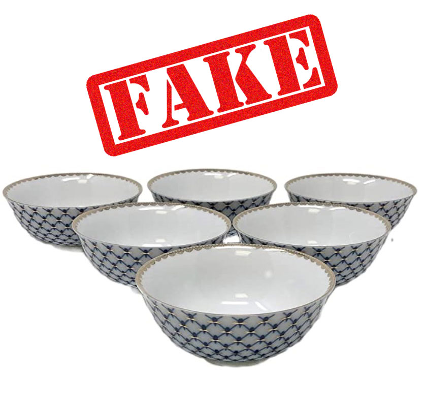 Imitation Fake Lomonosov Cobalt Net Porcelain