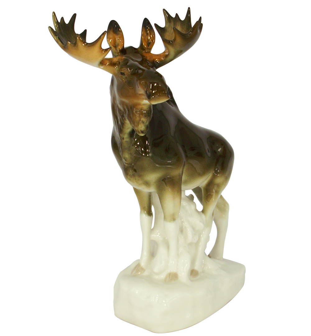 porcelain moose head