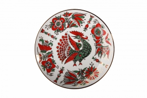 Decorative Wall Plate Red Fire Bird 7.7