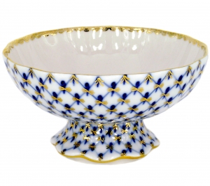 Lomonosov Porcelain Candy Ice Cream Vase Cobalt Net 10.1 fl.oz/325 ml Lomonosov Porcelain Candy Ice Cream Vase Cobalt Net 10.1 fl.oz/325 ml