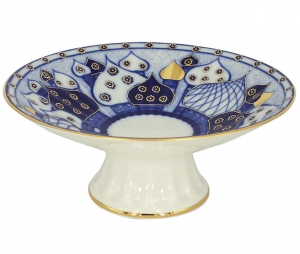 Lomonosov Imperial Porcelain Candy Vase Chuch Bells 7.6 Lomonosov Imperial Porcelain Candy Vase Chuch Bells 7.6