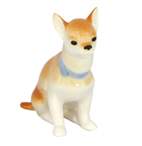 Chihuahua Dog Sitting Lomonosov Imperial Porcelain Figurine Chihuahua Dog Sitting Lomonosov Imperial Porcelain Figurine