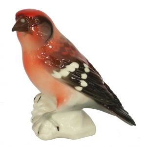 Crossbill Bird Lomonosov Imperial Porcelain Figurine