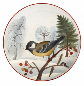 Decorative Wall Plate Blue Tit 7.7