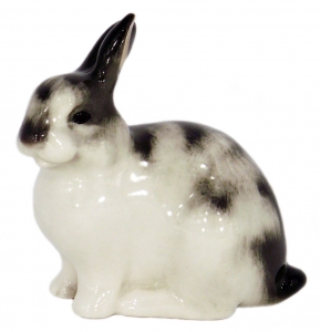 Easter Bunny Rabbit Lomonosov Imperial Porcelain Figurine