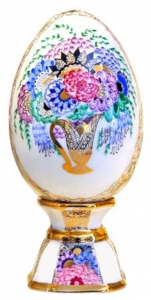 Easter Egg on Stand Bouquet Lomonosov Imperial Porcelain Easter Egg on Stand Bouquet Lomonosov Imperial Porcelain