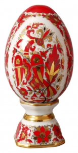 Easter Egg on Stand Magic Fire-Bird Lomonosov Imperial Porcelain