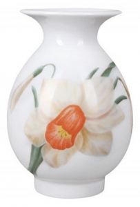 Flower Vase Birch Narcissus Lomonosov Imperial Porcelain Flower Vase Birch Narcissus Lomonosov Imperial Porcelain