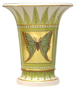 Flower Vase Empire Style Butterfly Lomonosov Imperial Porcelain Flower Vase Empire Style Butterfly Lomonosov Imperial Porcelain