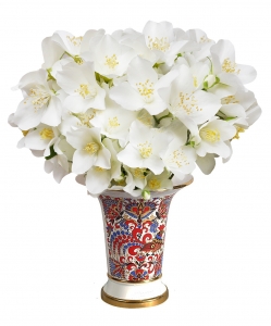 Flower Vase Empire Style Cockerels Lomonosov Imperial Porcelain