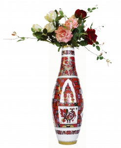 Flower Vase High Folk Patterns 20