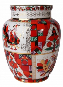 Flower Vase Magic Fire-Bird Lomonosov Imperial Porcelain Flower Vase Magic Fire-Bird Lomonosov Imperial Porcelain