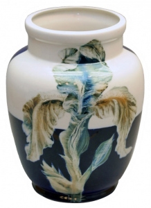Flower Vase Magic Iris Lomonosov Imperial Porcelain