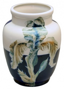 Flower Vase Magic Iris Lomonosov Imperial Porcelain Flower Vase Magic Iris Lomonosov Imperial Porcelain