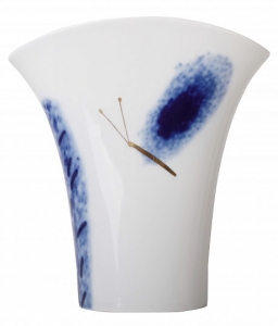 Flower Vase Morning Flower Blue Butterfly Lomonosov Porcelain Flower Vase Morning Flower Blue Butterfly Lomonosov Porcelain