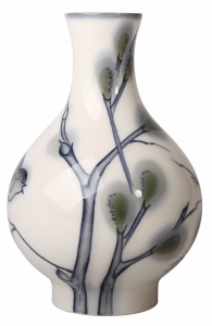 Flower Vase Willow Lomonosov Imperial Porcelain Flower Vase Willow Lomonosov Imperial Porcelain