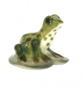 Frog Tiny Sweet Young Lomonosov Imperial Porcelain Figurine 