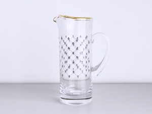 Imperial Porcelain Factory Glass Juice Water Jar Cobalt Net 33.8 oz/1000ml Imperial Porcelain Factory Glass Juice Water Jar Cobalt Net 33.8 oz/1000ml