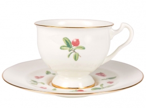 Lomonosov Imperial Bone China Tea Set Aisedora Foxberry 8.1 oz240 ml 