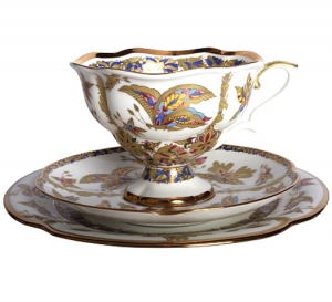 Lomonosov Imperial Porcelain Bona China Tea Cup Set 3 pc Fantastic Butterflies Lomonosov Imperial Porcelain Bona China Tea Cup Set 3 pc Fantastic Butterflies
