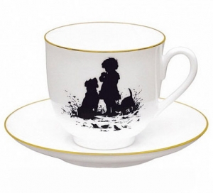 Lomonosov Imperial Porcelain Bone China Cup and Saucer Friends Lomonosov Imperial Porcelain Bone China Cup and Saucer Friends