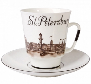 Lomonosov Imperial Porcelain Bone China Cup and Saucer May Good-bye St.Petersburg (1) Lomonosov Imperial Porcelain Bone China Cup and Saucer May Good-bye St.Petersburg (1)