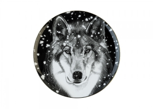 Lomonosov Porcelain Decorative Wall Plate Totem Animal Wolf 11.8 in 300 mm Lomonosov Porcelain Decorative Wall Plate Totem Animal Wolf 11.8 in 300 mm