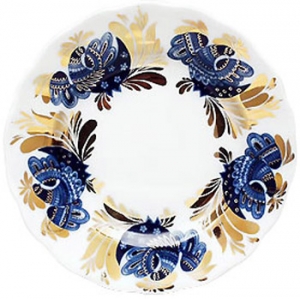 Lomonosov Imperial Porcelain Dessert Plate Golden Garden Cake Tulip Lomonosov Imperial Porcelain Dessert Plate Golden Garden Cake Tulip