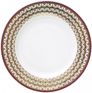 Lomonosov Imperial Porcelain Dessert Plate Moscow River Flat 7.5 Lomonosov Imperial Porcelain Dessert Plate Moscow River Flat 7.5