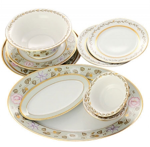 Lomonosov Imperial Porcelain Dining Set 26 piece Jade Background Lomonosov Imperial Porcelain Dining Set 26 piece Jade Background
