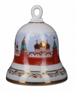 Lomonosov Imperial Porcelain Dinner Bell Moscow Kremlin Churches Lomonosov Imperial Porcelain Dinner Bell Moscow Kremlin Churches