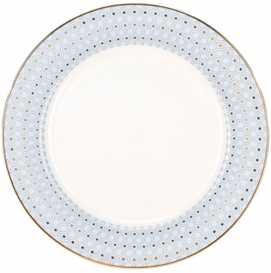 Lomonosov Imperial Porcelain Dinner Plate Azur Blue v.2 10.6 Lomonosov Imperial Porcelain Dinner Plate Azur Blue v.2 10.6