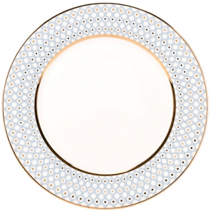 Lomonosov Imperial Porcelain Dinner Plate Azur Blue v.1 10.6 Lomonosov Imperial Porcelain Dinner Plate Azur Blue v.1 10.6
