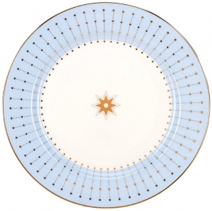 Lomonosov Imperial Porcelain Dinner Plate Azur Blue 7.9 Lomonosov Imperial Porcelain Dinner Plate Azur Blue 7.9