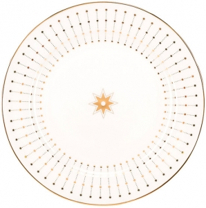 Lomonosov Imperial Porcelain Dinner Plate Azur Golden 7.9 Lomonosov Imperial Porcelain Dinner Plate Azur Golden 7.9