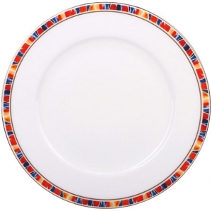 Lomonosov Imperial Porcelain Dinner Plate Flame Flower 9.1 Lomonosov Imperial Porcelain Dinner Plate Flame Flower 9.1