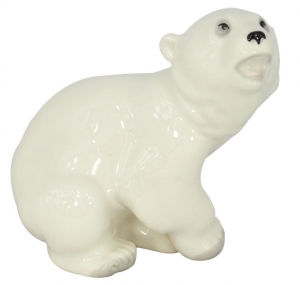 Polar Bear Baby Lomonosov Imperial Porcelain Figurine Polar Bear Baby Lomonosov Imperial Porcelain Figurine