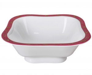 Lomonosov Imperial Porcelain Salad Bowl Red Net (2 serv.) 12 oz / 350 ml Lomonosov Imperial Porcelain Salad Bowl Red Net (2 serv.) 12 oz / 350 ml