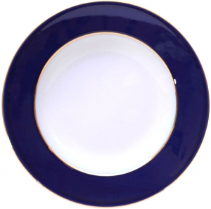 Lomonosov Imperial Porcelain Soup Plate European Classic of Petersburg 8.9