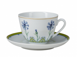 Lomonosov Porcelain Tea Cup Set Spring Blue Cornflower 7.8 oz/230ml Lomonosov Porcelain Tea Cup Set Spring Blue Cornflower 7.8 oz/230ml