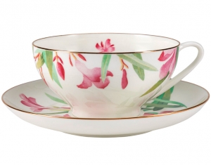 Lomonosov Imperial Porcelain Tea Set Cup and Saucer Dome Aquarelle 10 oz/300 ml Lomonosov Imperial Porcelain Tea Set Cup and Saucer Dome Aquarelle 10 oz/300 ml