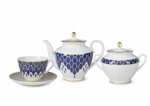 Lomonosov Porcelain Tea Set Spring Salamander 14 items