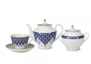 Lomonosov Porcelain Tea Set Spring Salamander 14 items Lomonosov Porcelain Tea Set Spring Salamander 14 items