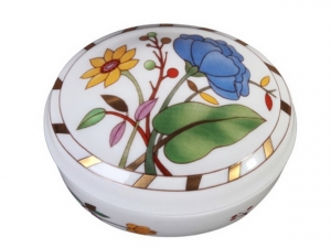 Lomonosov Imperial Porcelain Treasure Jewellery Oval Box Peony Lomonosov Imperial Porcelain Treasure Jewellery Oval Box Peony