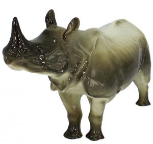 Rhinoceros Rhino Lomonosov Imperial Porcelain Figurine Rhinoceros Rhino Lomonosov Imperial Porcelain Figurine